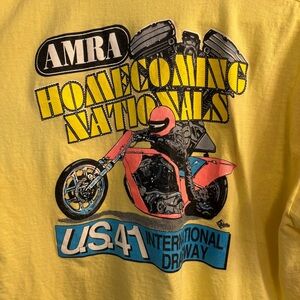 Vtg AMRA American Motorcycle Racing T-Shirt U.S. 41 Homecoming Nats - Men’s 2XL